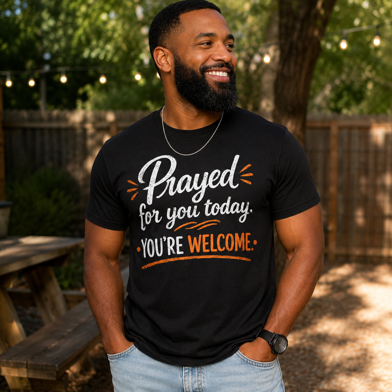 Prayed for You Today. You're Welcome. | Christian Graphic Tee