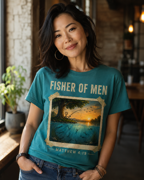 Fisher of Men | Christian Graphic Tee | VII Sparrows
