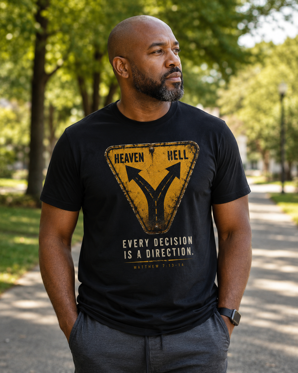 Every Decision Is a Direction | Christian Graphic Tee | VII Sparrows