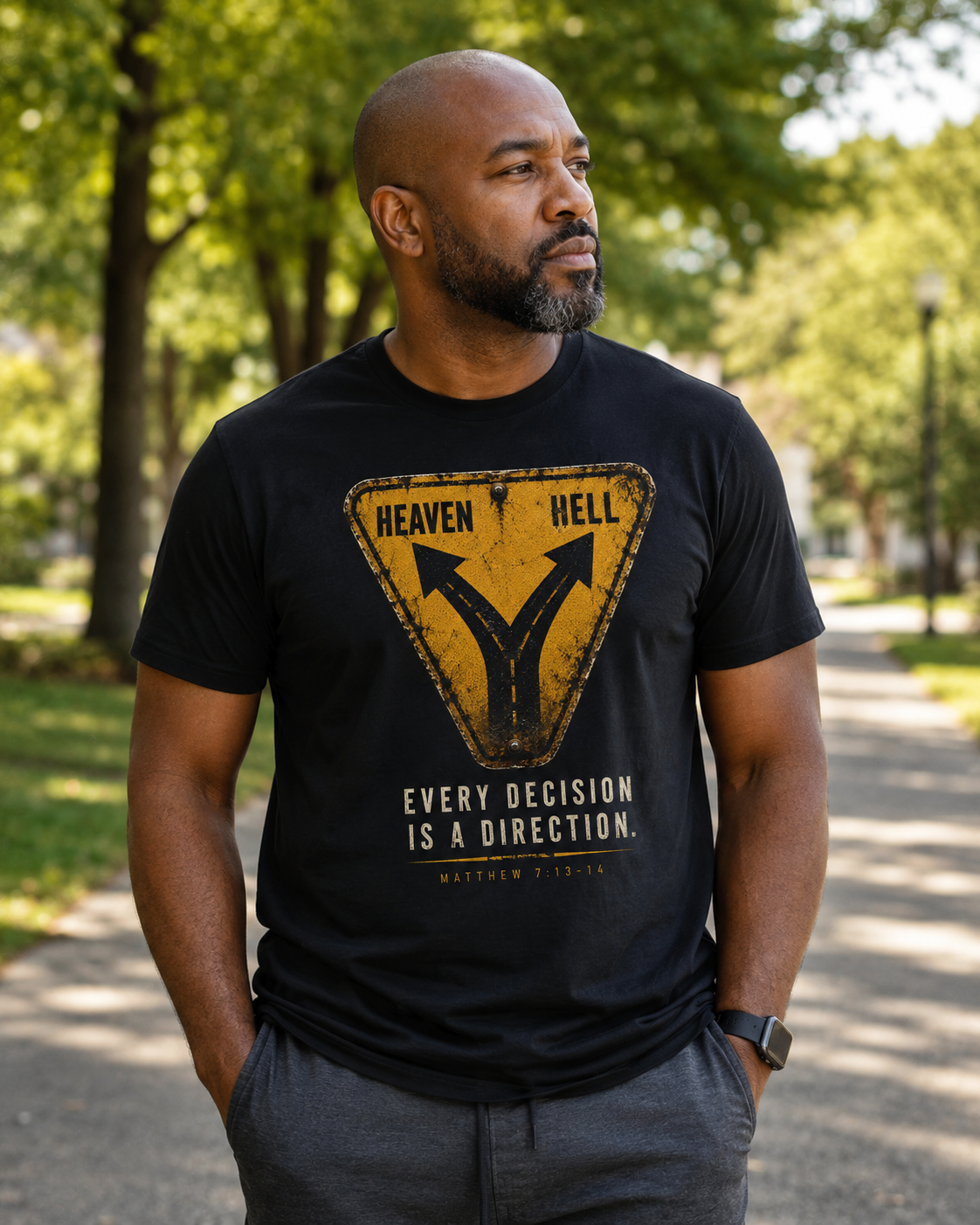 Every Decision Is a Direction | Christian Graphic Tee | VII Sparrows