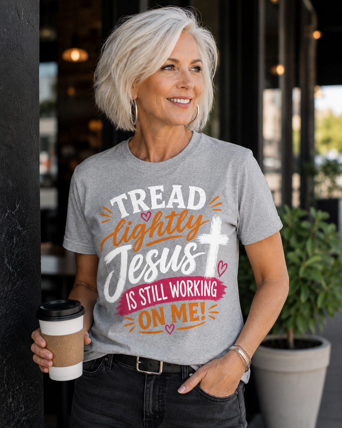 Tread Lightly... Jesus Is Still Working On Me | Christian Graphic Tee