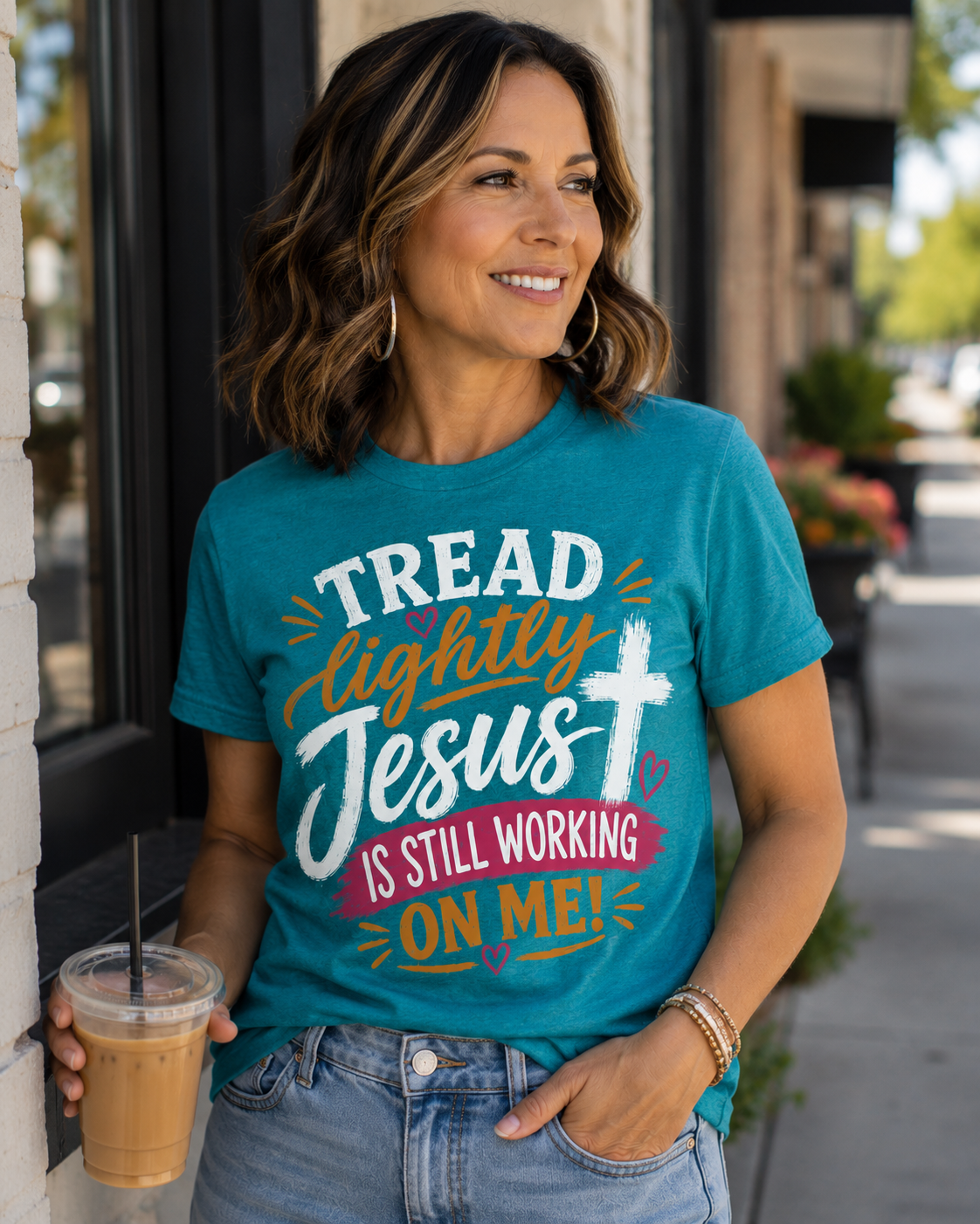 Tread Lightly... Jesus Is Still Working On Me | Christian Graphic Tee