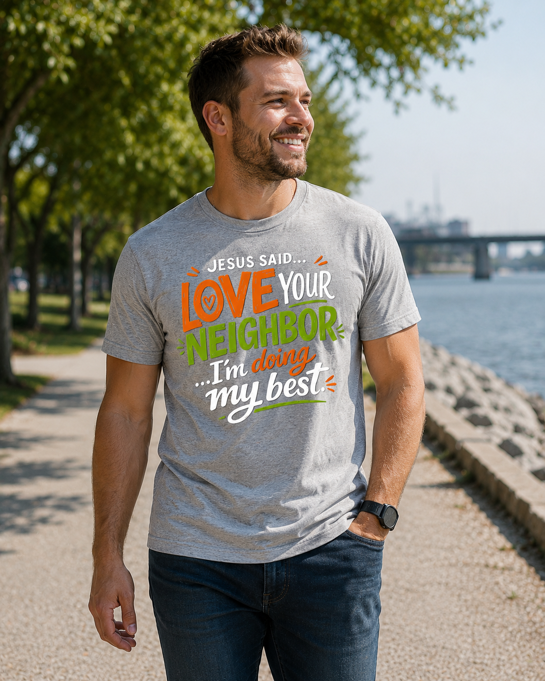 Love Your Neighbor | Christian Graphic Tee