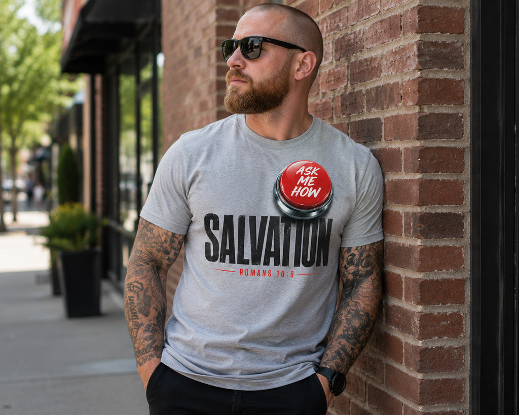 Salvation: Ask Me How | Christian Graphic Tee | VII Sparrows