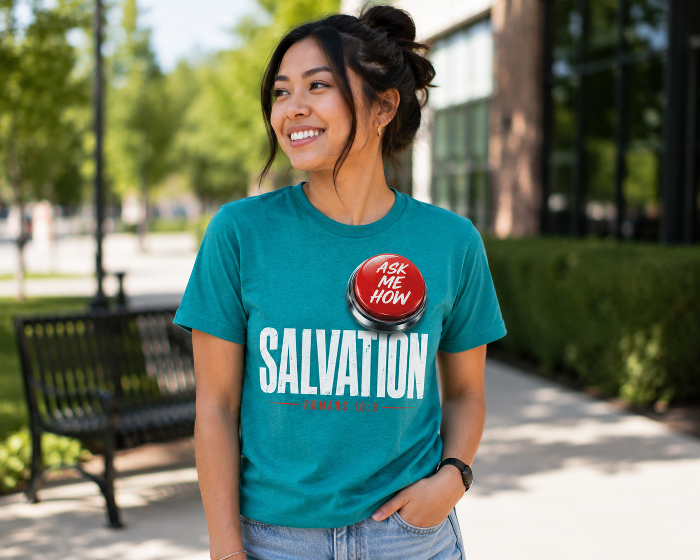Salvation: Ask Me How | Christian Graphic Tee | VII Sparrows